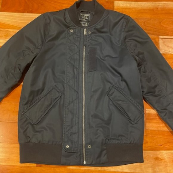 Abercrombie & Fitch MA-1 Bomber Navy Jacket - Women's Medium - Picture 5 of 7